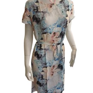 VESTIDOS FLORES - Azul oscuro