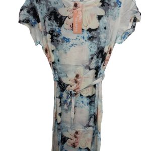 VESTIDOS FLORES - Azul claro